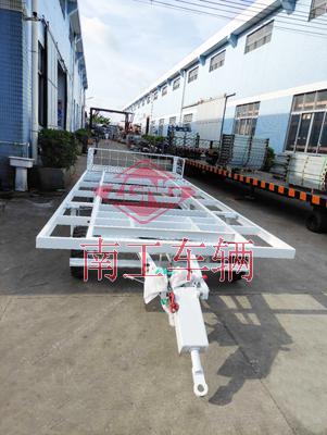 7噸拖車(chē)底盤(pán) 無(wú)動(dòng)力骨架式全掛車(chē)