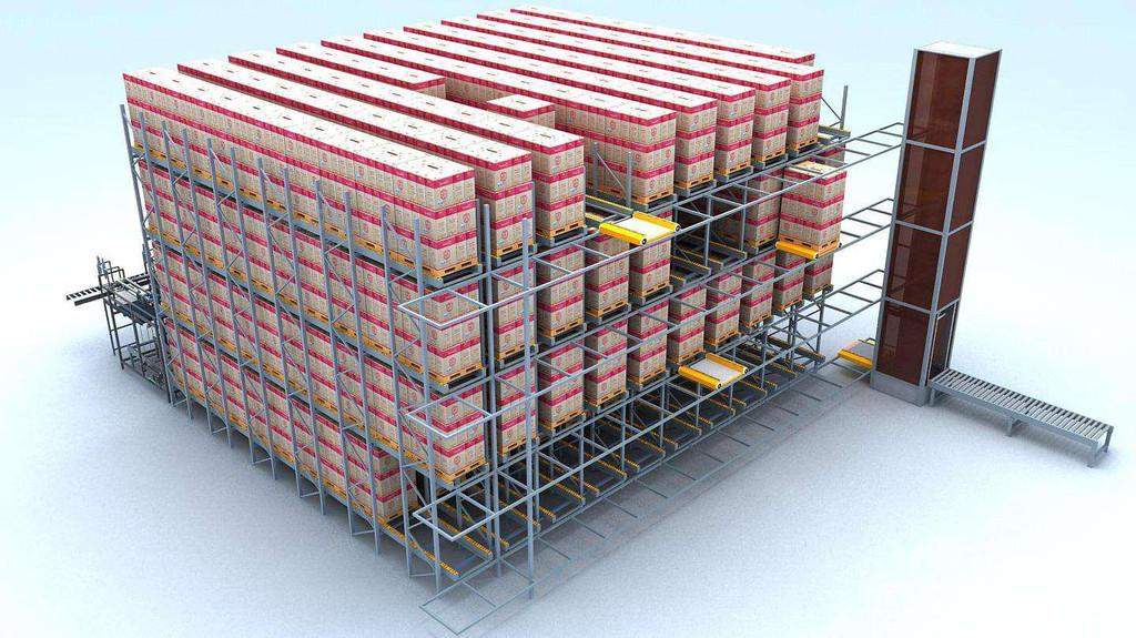 自動(dòng)化密集型四向穿梭車高架立體倉(cāng)庫(kù)