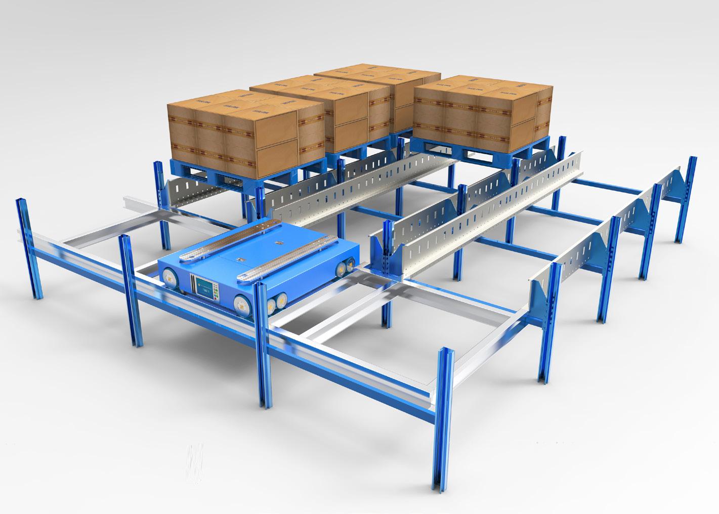 自動(dòng)化密集型四向穿梭車高架立體倉(cāng)庫