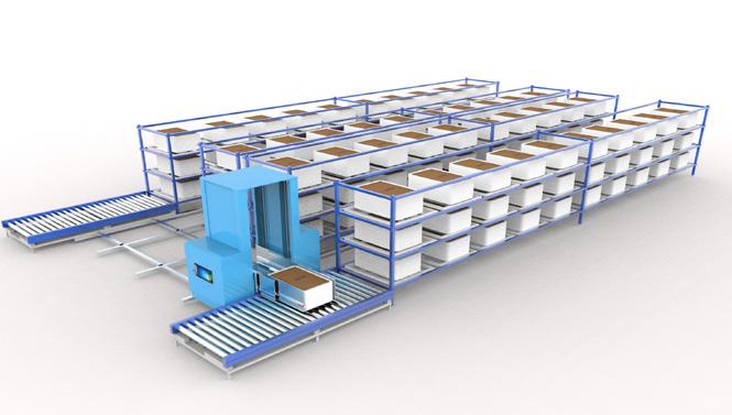 自動(dòng)化密集型四向穿梭車高架立體倉庫