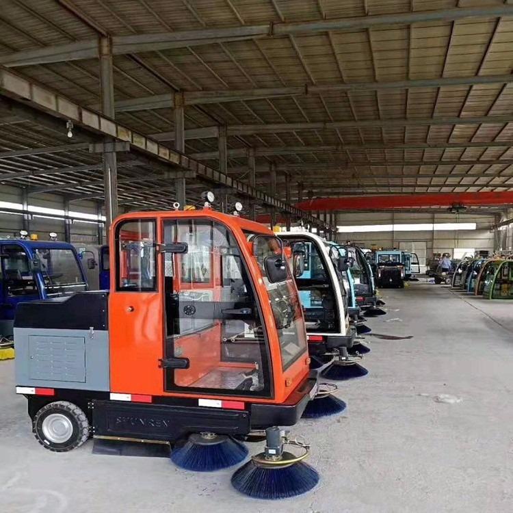  定制小型電動清掃車 全封閉式路面清掃車 電動四輪掃路車