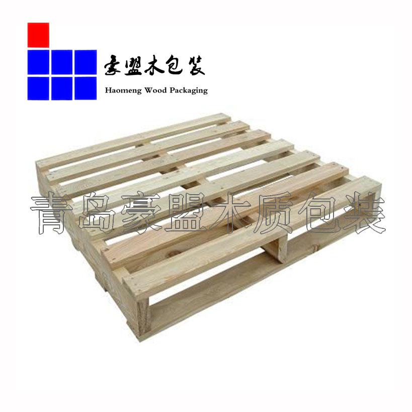 青島實(shí)木熏蒸托盤 1.1m松木托盤四面進(jìn)叉可出口