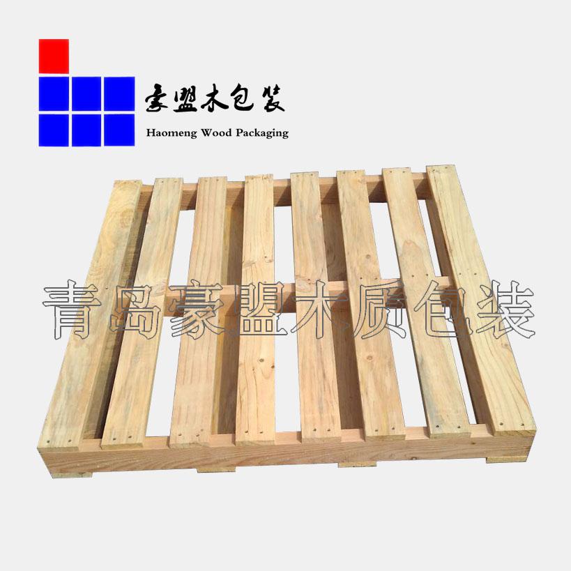 青島實(shí)木熏蒸托盤 1.1m松木托盤四面進(jìn)叉可出口