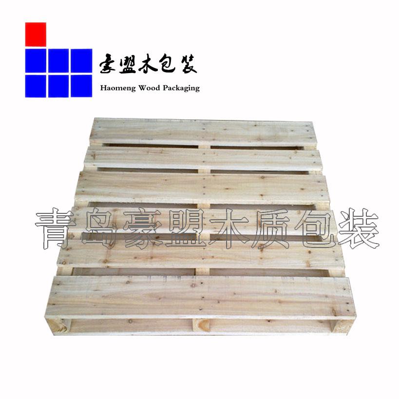 青島實(shí)木熏蒸托盤 1.1m松木托盤四面進(jìn)叉可出口