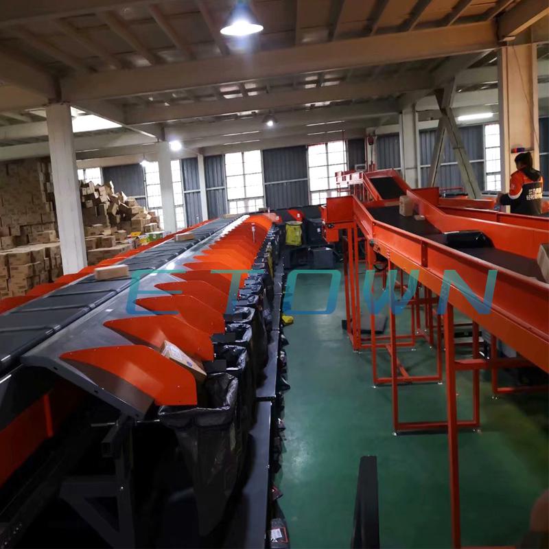 一一通中大型電商物流分揀設(shè)備全自動(dòng)分揀線(xiàn)快遞包裹輸送系統(tǒng)