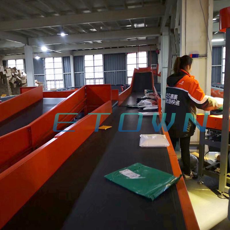 一一通中大型電商物流分揀設(shè)備全自動(dòng)分揀線(xiàn)快遞包裹輸送系統(tǒng)