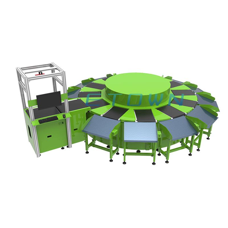 2021年新款小型快遞分揀設(shè)備全自動(dòng)掃碼稱重智能分揀輸送系統(tǒng)