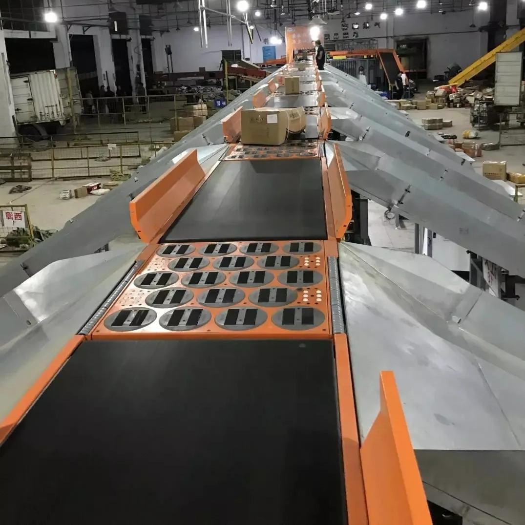 廣東瑞德鑫斜導(dǎo)輪式分揀機(jī)智能物流自動分揀流水線帶