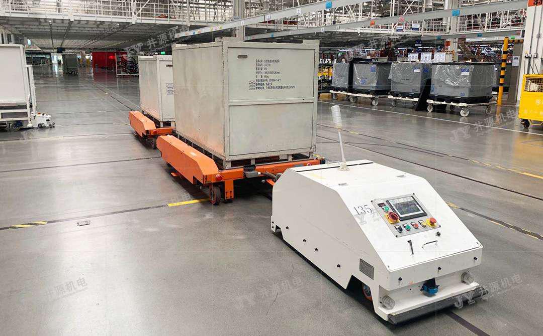 磁導航尾部牽引AGV