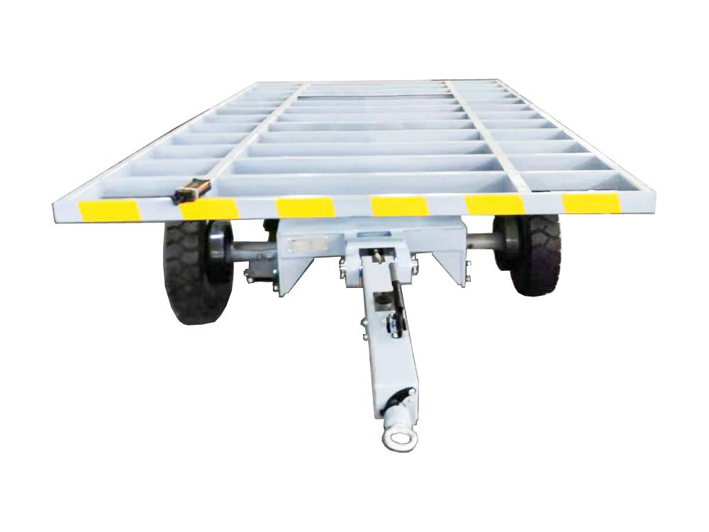 5噸骨架式帶剎車平板拖車