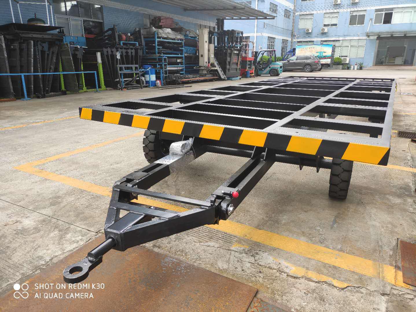 機場平板拖車重型8噸移動工具車