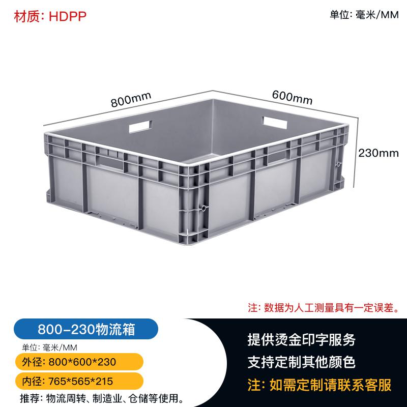 重慶灰色可定制顏色歐標(biāo)塑料倉(cāng)庫(kù)車(chē)間周轉(zhuǎn)零件11#物流箱