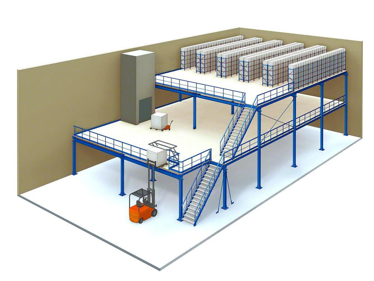江蘇賽維亞閣樓平臺貨架