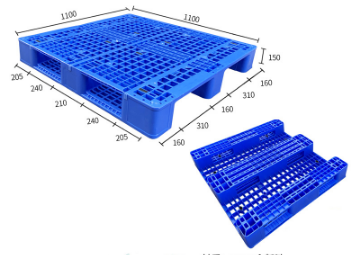 1100*1100*150川字網格塑料托盤