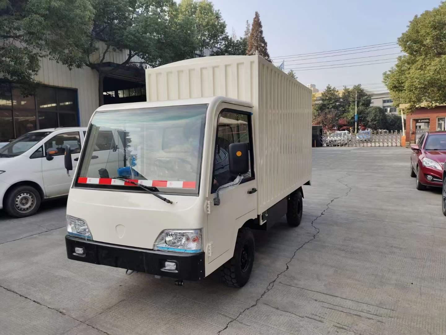 廠區(qū)廂式電動貨車 蓄電池固定平臺搬運車