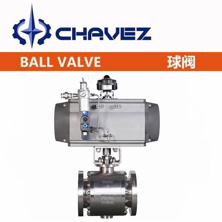 進口氣動球閥 雙由令連接 耐腐蝕不銹鋼 全焊接 電動